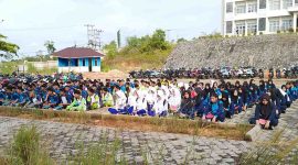 256 orang peserta seleksi calon anggota Paskibraka mengikuti tes kesehatan pada, Rabu (24/4/2024) | Foto: Parulian