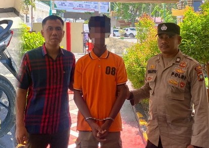 Seorang residivis kembali ditangkap Polisi karena mencuri sepeda motor warga | Foto: Bustomi
