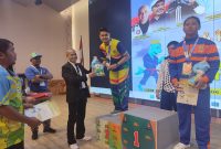 Atlet Lingga yang berjuang di Porprov Kepri yang dilaksanakan di Kabupaten Bintan tahun 2022, (Foto : Imam)
