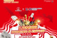 Brosur Perlombaan Catur dan domino di Dabo Singkep (Foto : Ist)