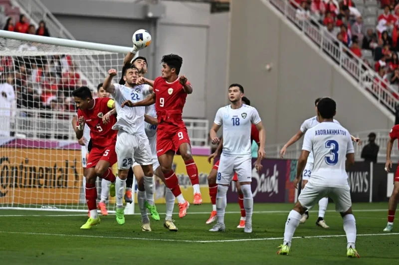Pemain Timnas U23, Ramadhan Sananta saat berlaga melawan Uzbekistan U-23 | Foto: PSSI