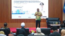 Bupati Karimun paparkan konsep Smart City Karimun dalam Kuliah Umum di UMRAH | Foto: Nichita