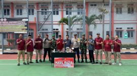 Razia kamar WBP Lapas Narkotika Tanjungpinang melibatkan TNI, Polri, BNN, dan Tim Satgas dari Kantor Wilayah Kementerian Hukum dan HAM Kepri | Foto: Andri