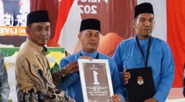 Calon Bupati dan Wakil Bupati Lingga Nizar-Novrizal dapat nomor urut 1 pada Pilkada 2024 | Foto: Wandy