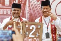 Muhammad Rudi dan Aunur Rafiq mendapatkan nomor urut 2 dalam Kontestasi Pilkada Kepri 2024 | Foto: Andri