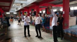 Kepala Lapas Narkotika Tanjungpinang, Bejo bersama Kepala Kesatuan Pengamanan Lapas, Syahrinaldi melaksanakan kontrol keliling pada, Rabu (18/9/2024) | Foto: Andri