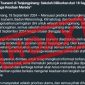Pesan berantai informasi Tsunami yang akan terjadi di Kepulauan Riau beredar luas di Group WhatsApp | Foto: Screnshoot WhatsApp