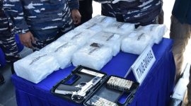 Ilustrasi barang bukti Narkoba seberat 10 Kilogram diduga dari Malaysia saat konferensi pers di Mako Lantamal IV, Batam | Foto: Humas Lantamal