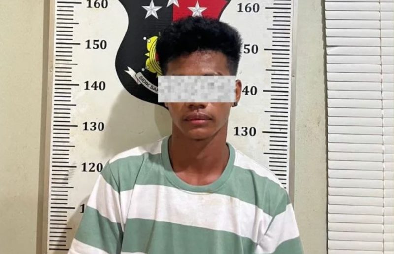 JM, Pelaku penganiayaan warga di Batu Aji Batam ditahan Polisi | Foto: Humas Polresta Barelang