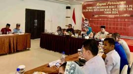 KPU Tanjungpinang gelar rapat persiapan debat di CK Hotel pada, Rabu (16/10/2024) kemarin | Foto: Andri