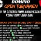 Flyer Lomba Domino dan Futsal HUT ke-6 Kedai Kopi Abu Dafi | Foto: Owner Abu Dafi