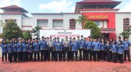 Pegawai Lapas Batam foto bersama usai upacara peringatan Hari Sumpah Pemuda 2024 | Foto: Dian