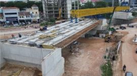 Progres pengerjaan Jembatan Layang Sei Ladi Batam sudah mencapai 70 persen | Foto: Humas BP Batam