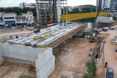 Progres pengerjaan Jembatan Layang Sei Ladi Batam sudah mencapai 70 persen | Foto: Humas BP Batam