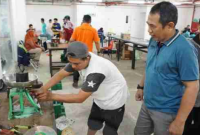 Dinas Perdagangan dan Perindustrian Kota Tanjungpinang Tera Ulang Timbangan Pedagang di Pasar Encik Puan Perak | Foto: Andri