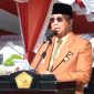 Plt Bupati Karimun, Anwar Hasyim saat menyampaikan amanatnya dalam upacara peringatan Hari Sumpah Pemuda 2024 | Foto: Nichita