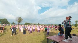 Senam sehat diikuti ratusan Kader Pemberdayaan dan Kesejahteraan Keluarga Kota Tanjungpinang | Foto: Andri