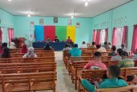 Kades Tanjung Harapan Gelar Rakor (Foto : Zonamu/Irwansyah)