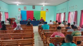 Kades Tanjung Harapan Gelar Rakor (Foto : Zonamu/Irwansyah)