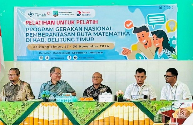 Program Gerakan Nasional Pemberantasan Buta Matematika diinisiasi oleh PT Timah Tbk | Foto: Humas PT Timah Tbk