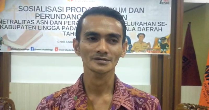 Komisioner Bawaslu Lingga Ijuanda (Foto : Zonamu/Wandi)