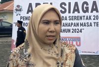 Ketua Bawaslu Lingga Fidya Asrina (Foto : Zonamu/Paino)