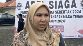 Ketua Bawaslu Lingga Fidya Asrina (Foto : Zonamu/Paino)