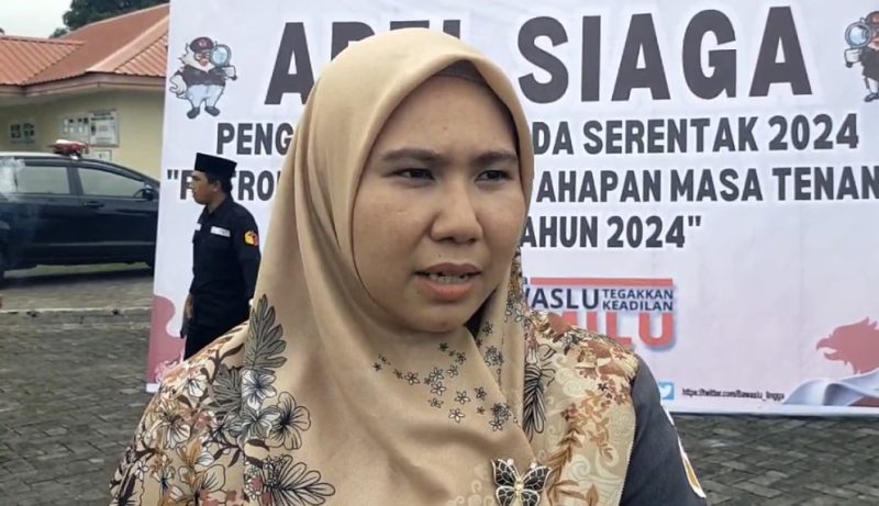 Ketua Bawaslu Lingga Fidya Asrina (Foto : Zonamu/Paino)