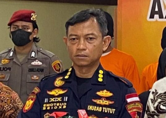 Kepala Bidang Penindakan dan Sarana Operasi, Tutut Basuki saat menghadiri pemusnahan barang bukti narkotika di Polda Kepri | Foto: Dian