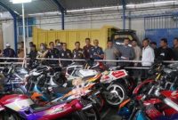Sepeda motor bekas sebanyak 22 unit diselundupkan dari Thailand, dan ditangkap petugas Bea Cukai di Aceh | Foto: Bea Cukai