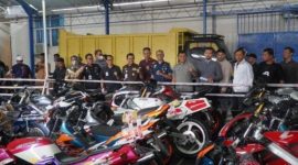 Sepeda motor bekas sebanyak 22 unit diselundupkan dari Thailand, dan ditangkap petugas Bea Cukai di Aceh | Foto: Bea Cukai
