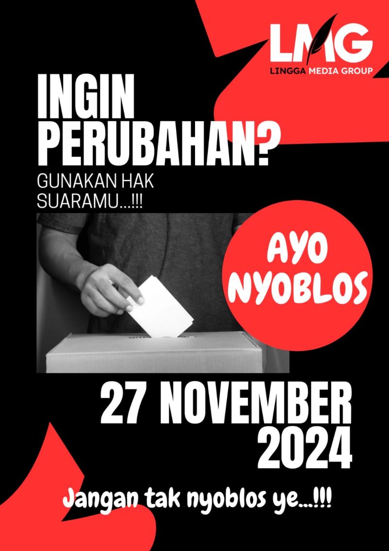 Selebaran ajakan nyoblos pada 27 November 2024 Besok, (Foto : Zonamu/Imam)