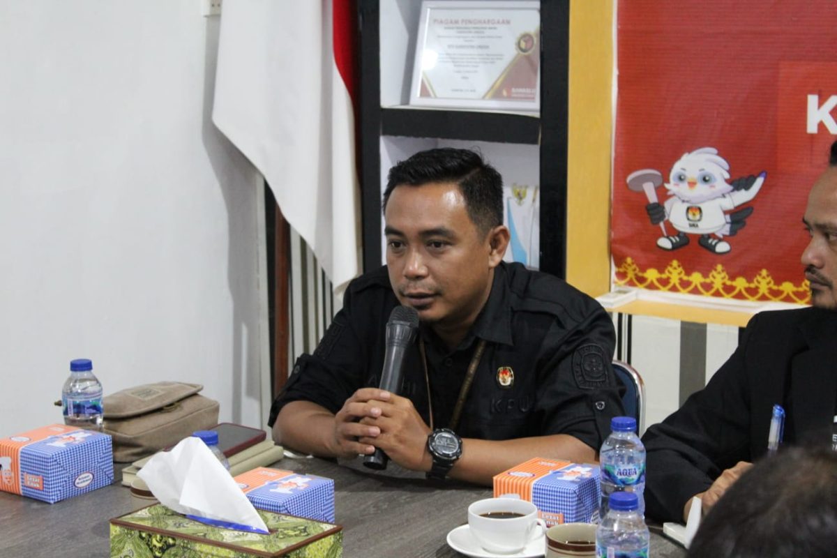 Ketua KPU Lingga Ardhi Aulia (Foto : Zonamu/Ardhi)