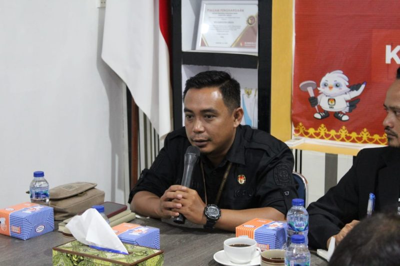 Ketua KPU Lingga Ardhi Aulia (Foto : Zonamu/Ardhi)