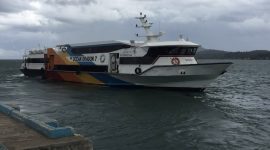 Kapal Oceana melayari Tanjungpinang-Dabo Singkep (Foto : Zonamu/Wandi)