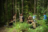 Para pemandu pendaki gunung saat mengikuti pelatihan (Foto : Zonamu/Humas Dispar Lingga)