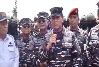 KASAL Laksamana TNI Dr. Muhammad Ali saat diwawancara (Foto : Zonamu/Toni)