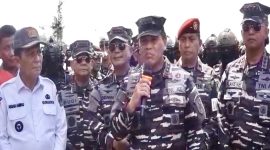 KASAL Laksamana TNI Dr. Muhammad Ali saat diwawancara (Foto : Zonamu/Toni)
