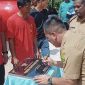 Bupati Lingga M. Nizar saat meresmikan klenteng Dai Xia Bio di Singkep Barat (Foto : Zonamu/Taupik)