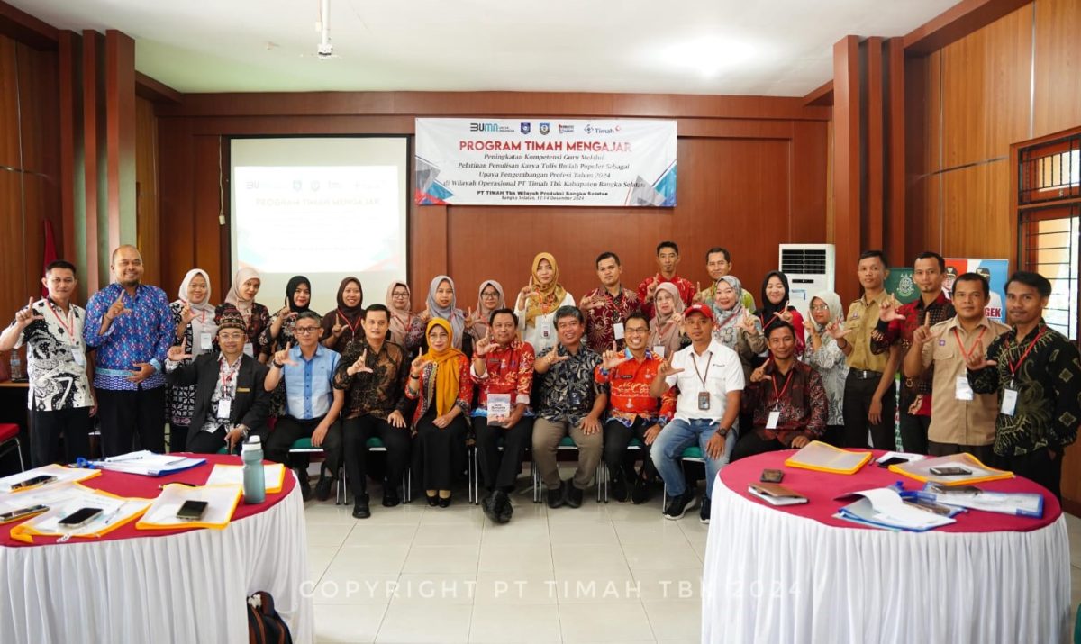 Program PT Timah Mengajar jadikan guru profesional | Foto: Rian