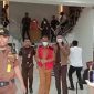 Dua tersangka dugaan korupsi belanja BBM dan pemeliharaan peralatan mesin di Dinas Lingkungan Hidup Karimun saat digiring menuju Rutan Karimun | Foto: Rian