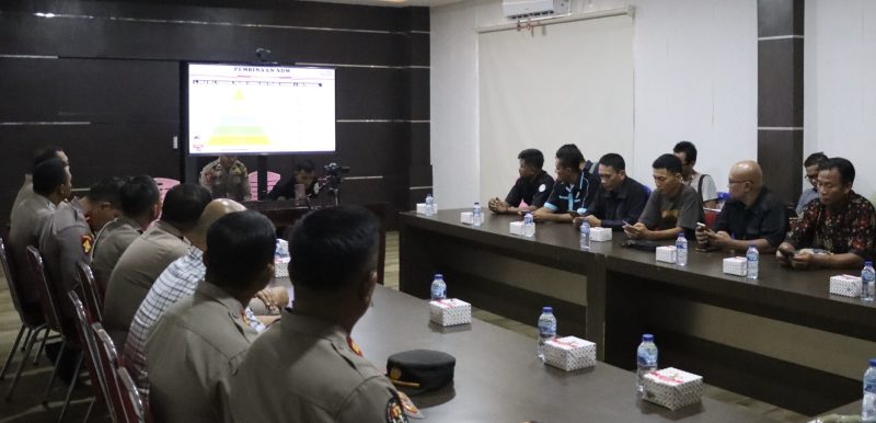 Polres Lingga gelar conferensi pers terkait capaian akhir tahun (Foto : Zonamu/Suji)