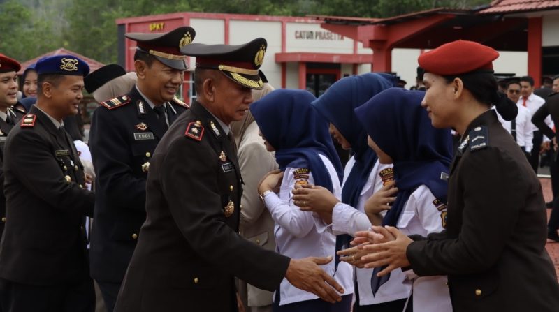 Polres Lingga Gelar Upacara Peringatan Hari Ibu Ke-96 (Foto : Zonamu/Humas Polres)