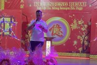 Bupati Lingga Hadiri Sembahyang Keselamatan di Kelenteng Rejai (Foto : Zonamu/Ghafar)