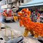 Aksi Barongsai di wilayah Dabo Singkep (Foto : Zonamu/Wandi)