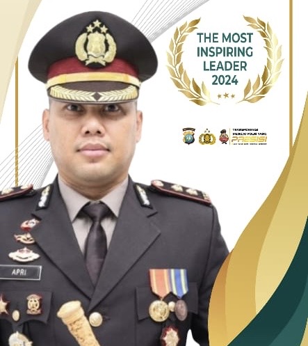 Kapolres Lingga Terima Penghargaan sebagai Pemimpin Inspiratif (Foto : Ist)