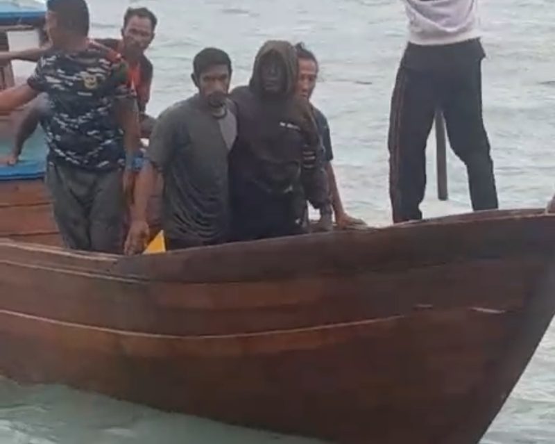Korban Hilang Warga Pekajang Ditemukan dalam Kondisi Selamat (Foto : Zonamu/Oktanius)