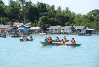 Festival lomba dayun sampan di Desa Mepar (Foto : Zonamu/ Dispar Lingga)