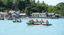 Festival lomba dayun sampan di Desa Mepar (Foto : Zonamu/ Dispar Lingga)