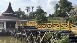 Kondisi Pagoda di Dabo Singkep Butuh Perhatian (Foto : RRI/Wandi)